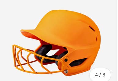 New HX ROOKIE LARGE ORANGE SOFTBALL HELMET 11834-CHPHXEFPMKORL