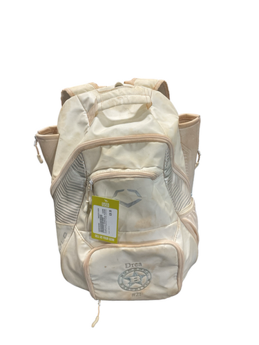 Used Evoshield EVOSHIELD PLAYER BACKPACK BB/SB Player Backpack White 11834-S000046468