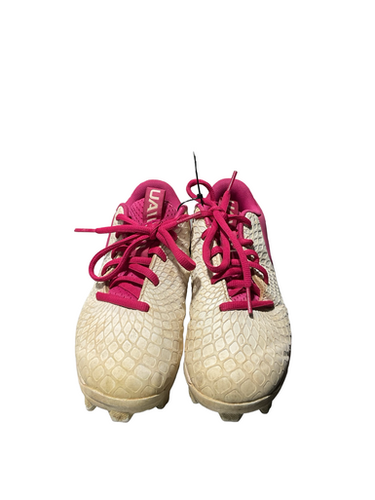 Used Under Armour PNK CLEAT BB/SB Cleats Pink And White Junior 02 11834-S000046493