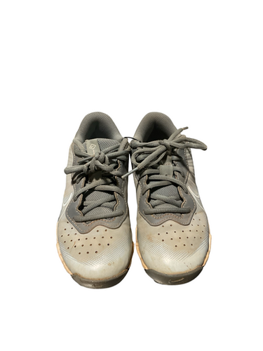 Used Nike DIAMOND BASEBALL CLEATS BB/SB Cleats Grey Junior 02 11834-S000046572