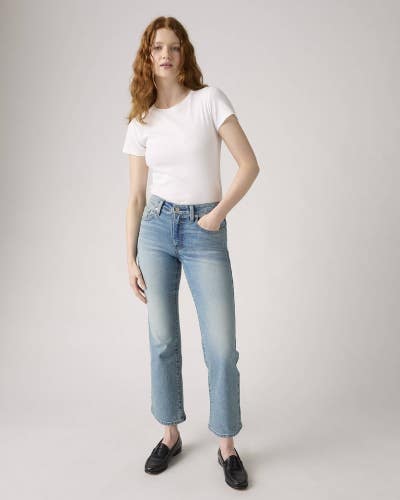 Levi's 725 Kick Jeans Women's 31x27 Blue Denim High Rise Bootcut Zip Fly DDR2093