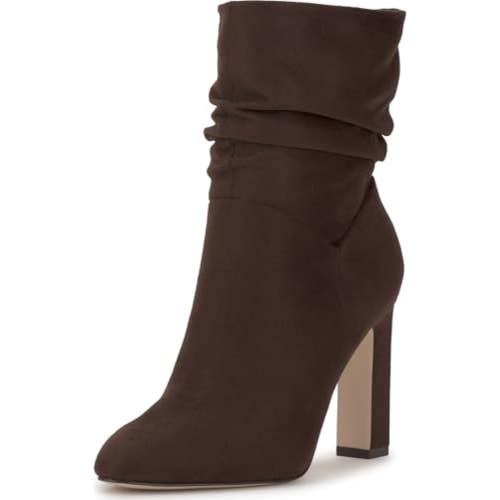 Jessica Simpson Mixtesa Boots Women's US 7.5 Dark Truffle Slouch Booties ZAP1490