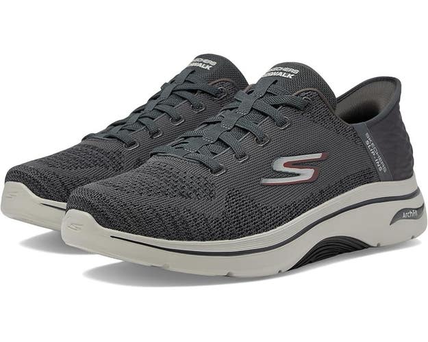 Skechers Go Walk Arch Fit 2.0 - Grand Men's 11 Charcoal Slip-Ins Shoes VER1361