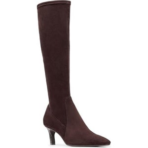 Donald Pliner Beaufort Boots Women's 5.5 Dark Brown Snip Toe Knee High HAWK753