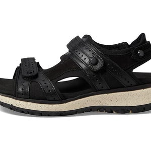 SAS Embark Sport Sandal Women's US 8 Black Leather Adjustable Strap HAWK2606
