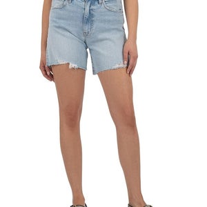 KUT from the Kloth Hailey Shorts Women's 12 Blue Denim High Rise Raw Hem JDM2497
