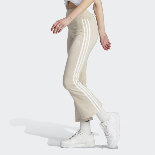 Adidas Adicolor Classics Leggings Women Wonder Beige 3-Stripes 7/8 Flare DDR2100