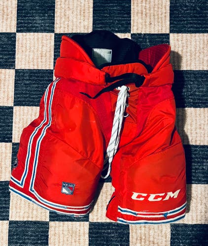New York Rangers CCM HPUCLP Hockey Pants Pro Stock Medium