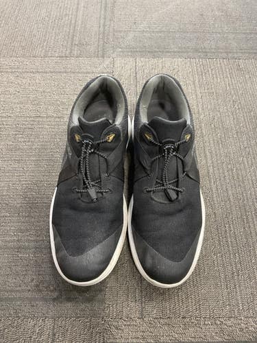 Used Foot Joy FLEX Mens Golf Shoes Black Senior 10.5 11614-S000230830