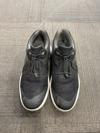 Used Foot Joy FLEX Mens Golf Shoes Black Senior 10.5 11614-S000230830