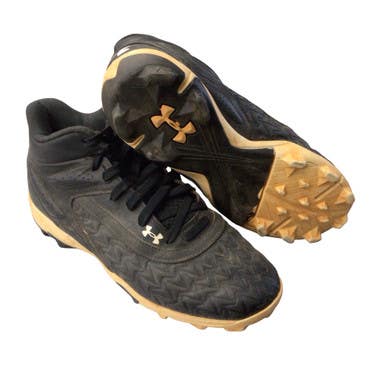 Used Under Armour BSBL CLEATS BB/SB Cleats Black Junior 04.5 11760-S000087936