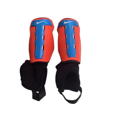 Used Nike Soccer Shin Guards Junior Royal Blue And Orange MD 11760-S000087920