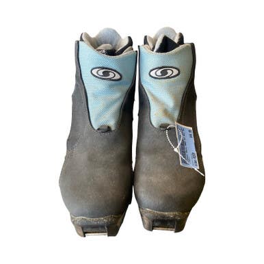 Used Salomon Mens NNN XC Ski Boots White M 08.5-09 / W 09-09.5 11883-S000157347