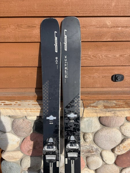 Elan Ripstick 106 188 cm Powder Skis With Bindings Max Din 13 (Used)