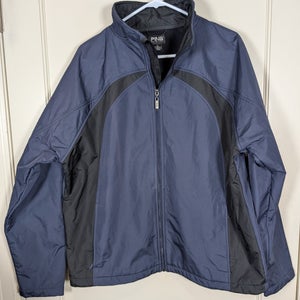 PING Collection Fleece Lined Golf Jacket Softshell Men's Size: L Blue