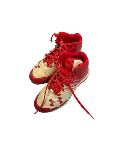 Used Under Armour CLEATS BB/SB Cleats Red Junior 02 11682-S000127652