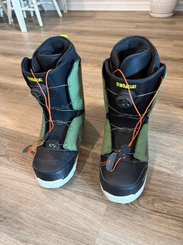 Men's Size M 13.5 (W 14.5) Thirty Two STW BOA Snowboard Boots Medium Flex All Mountain (Used)