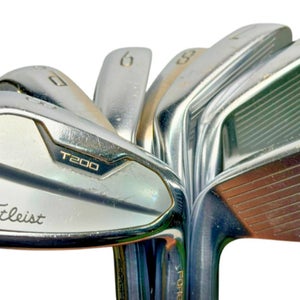 Titleist T200 Iron Set 5-GW AMT Black S300 Stiff Steel
