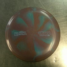 Used Discraft TITANIUM CICADA Disc Golf Driver Brown 11868-S000067500