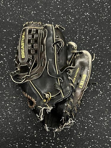 Used Easton BLACK MAGIC BB/SB Glove RH Throw Black 12 1/2" 11849-S000036500