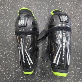 Used WinnWell YK0100 Youth Shin Guards Black 9" 11849-S000036554