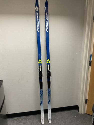 Used Fischer XC SUMMIT CROWN Mens XC Ski/Binding Royal Blue 204 cm 11855-S000199226