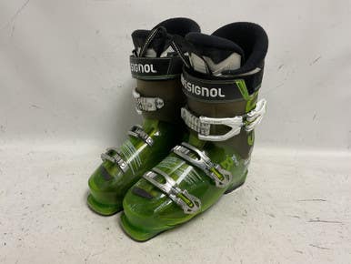 Used Rossignol EVO R Mens DH Ski Boot Green 275 MP - M09.5 - W10.5 11855-S000199219
