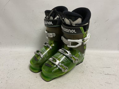Used Rossignol EVO R Mens DH Ski Boot Green 275 MP - M09.5 - W10.5 11855-S000199219