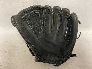 Used Louisville Slugger Xeno XNRF1712 RH Throw Fastpitch Gloves Black 12" 11855-S000199204
