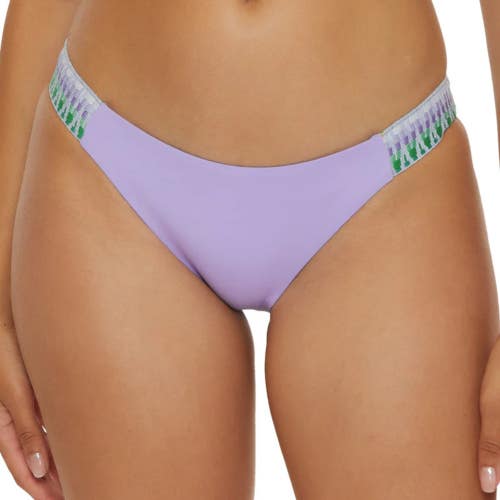 Becca Avery Fiesta American Bikini Bottom Womens Small Bellflower Tab Side DAB62