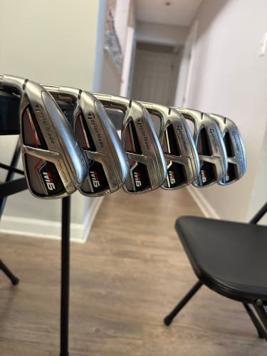Men's 2019 TaylorMade M6 Left Hand Iron Set Regular Flex Graphite Shaft (Used)