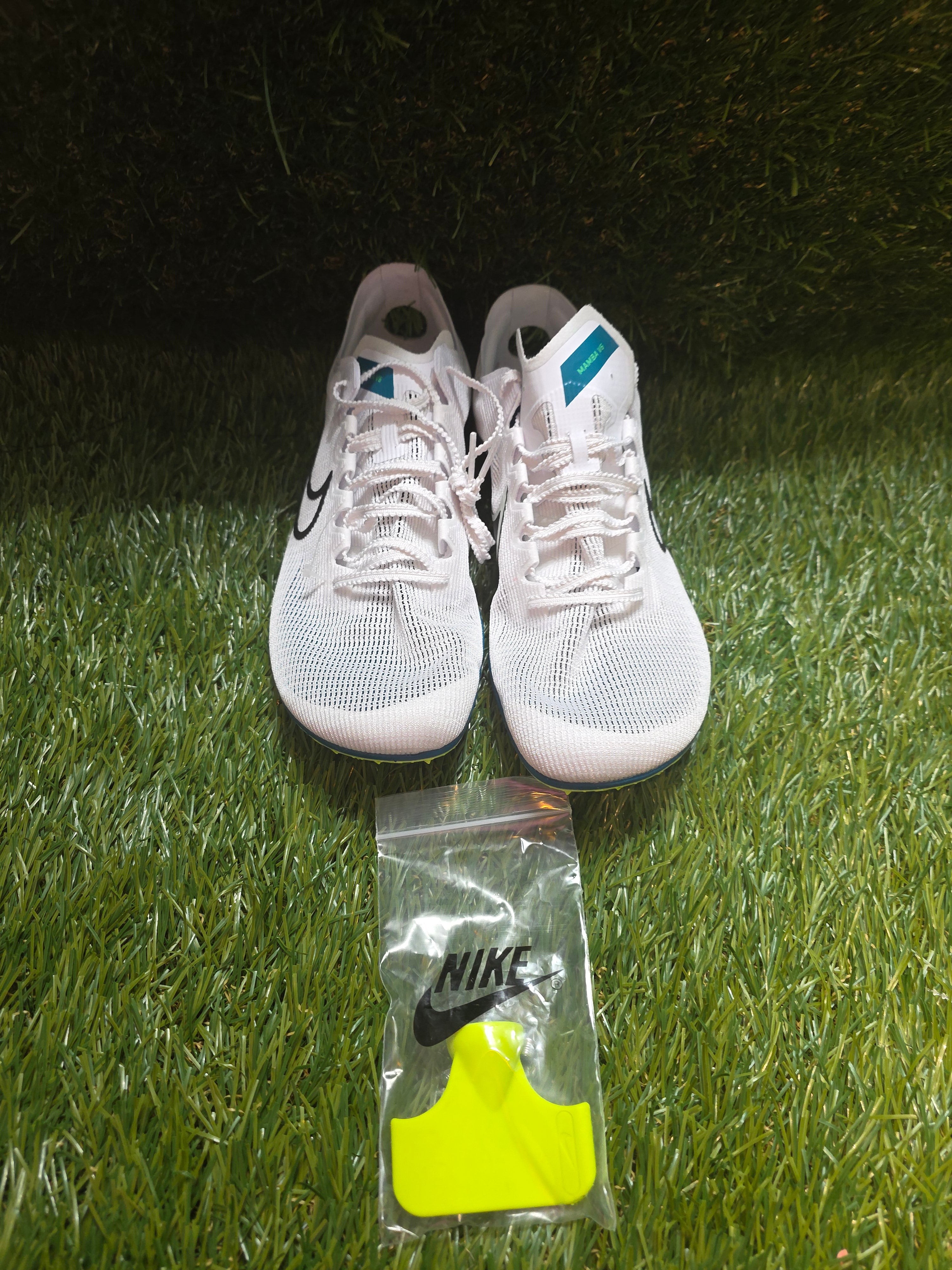 Nike Zoom Ja Fly 4 White Bright Spruce Track Spikes Men display picture 1