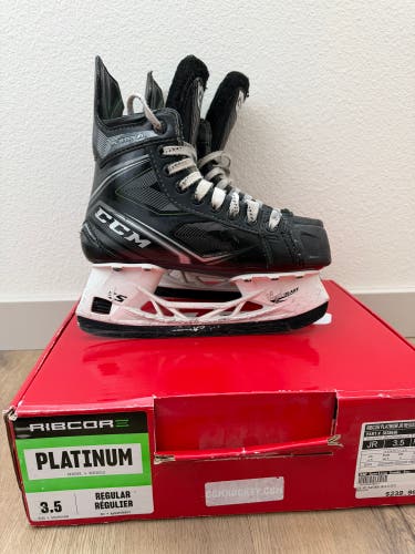 CCM Ribcor Platinum Hockey Skates Regular Width Size 3.5 (Used)