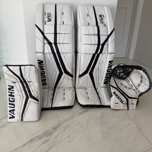34" 2024 Vaughn V10 Pro Carbon Regular Goalie Full Set (Used)