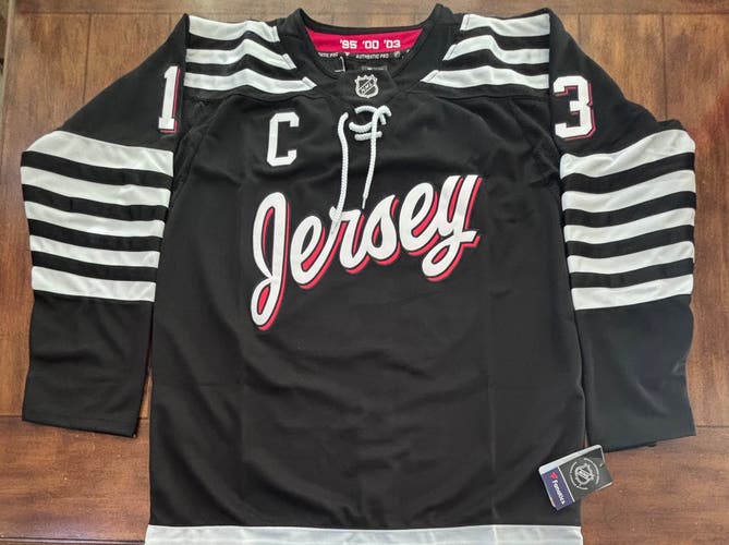 Nico Hischier Black New Jersey Devils Alternate Jersey Adult XL (54) NWT