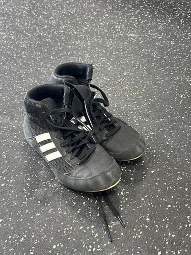 Used Adidas Wrestling Shoes Black Junior 03 11849-S000036786