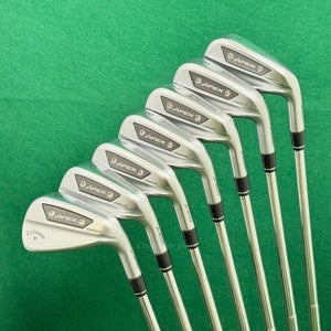 Callaway Apex Ai200 Forged 2024 5-AW Iron Set DG MID 100 S300 Steel Stiff