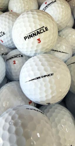 36 Near Mint AAAA White Pinnacle Distance Used Golf Balls