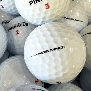 100 Near Mint AAAA White Pinnacle Distance Used Golf Balls