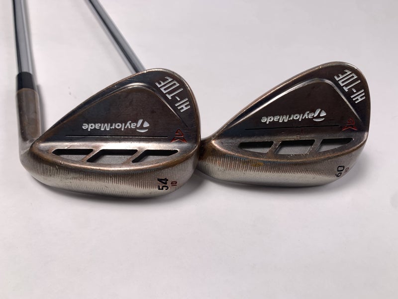 TaylorMade HI-TOE RAW Wedge Set 54* 10 60* 10 KBS Hi-Rev 2.0 Wedge Steel Mens RH