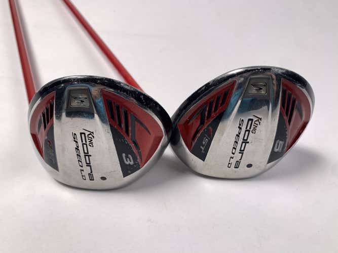 Cobra Speed LD F 2008 3 & 5 Fairway Wood Set 15* 18* Stiff Graphite Mens RH