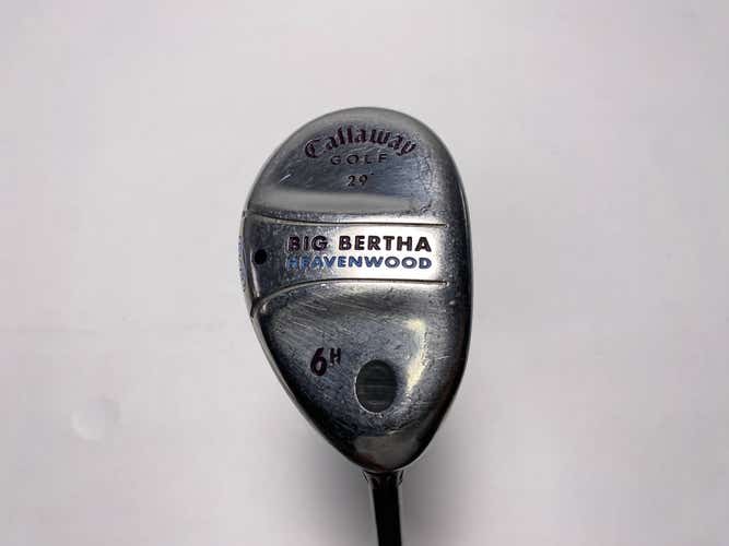 Callaway Big Bertha Heavenwood 6 Hybrid 29* Gems 55g Ladies Graphite Womens RH