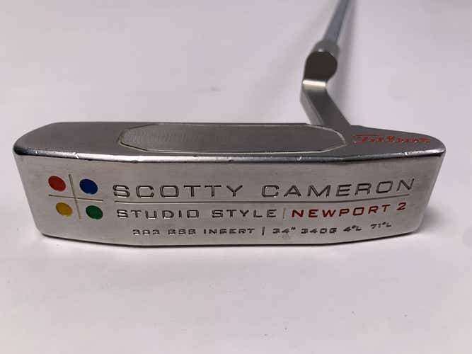 Scotty Cameron Studio Style Newport 2 Putter 34" SuperStroke Tour 2.0 Mens RH