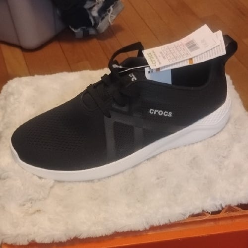 nwt crocs 'lite ride mod form' sneakers mens 10 m mesh shoes trainers comfy!