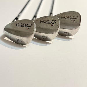 Insignia Golf Wedge Set 52° GW, 56° SW, 60° LW RH Steel Shafts 3 Clubs
