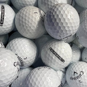 4 Dozen Near Mint AAAA White Callaway Superfast Used Golf Balls