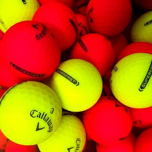 36 Near Mint AAAA Callaway Colored Matte Finish Superfast Used Golf Balls