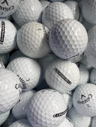 15 Near Mint AAAA White Callaway Superfast Used Golf Balls