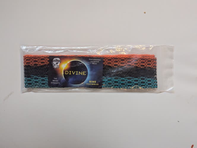 The Mesh Dynasty 9 Diamond Rhombus Mesh Black Teal Orange