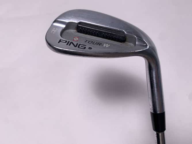 Ping Tour-W Brushed Silver Gap Wedge GW 52* 12 Bounce Black Dot AWT Stiff RH